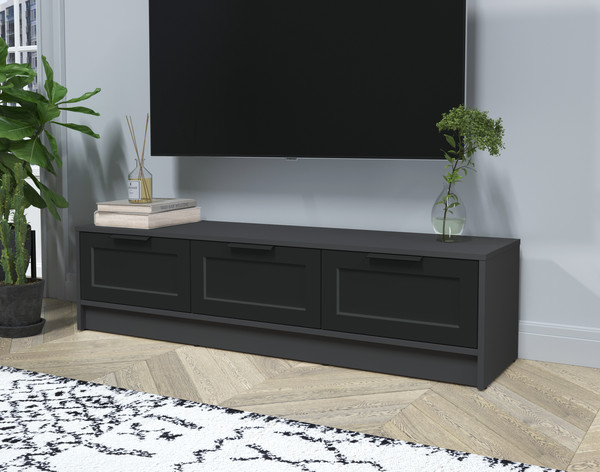 Изображение товара Тумба Интерлиния ТВ Концепт Тренд КТ-ТВ3-35 (антрацит/черный)