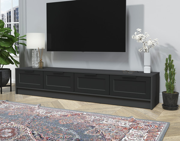 Изображение товара Тумба Интерлиния ТВ Концепт Тренд КТ-ТВ4-35 (антрацит/черный)