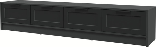 Изображение товара Тумба Интерлиния ТВ Концепт Тренд КТ-ТВ4-35 (антрацит/черный)