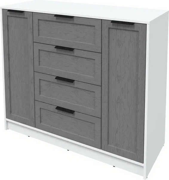 Изображение товара Тумба Интерлиния Концепт Тренд КТ-Т120 (белый платинум/дуб серый)