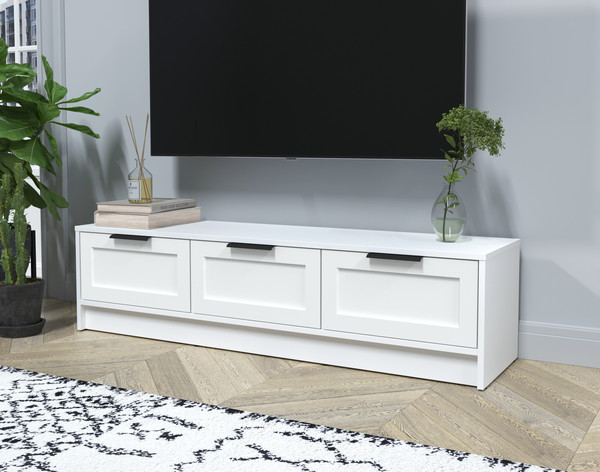 Изображение товара Тумба Интерлиния ТВ Концепт Тренд КТ-ТВ3-35 (белый платинум/белый)