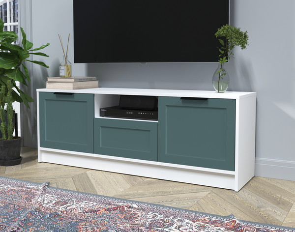 Изображение товара Тумба Интерлиния ТВ Концепт Тренд КТ-ТВ3-50 (белый платинум/верде)