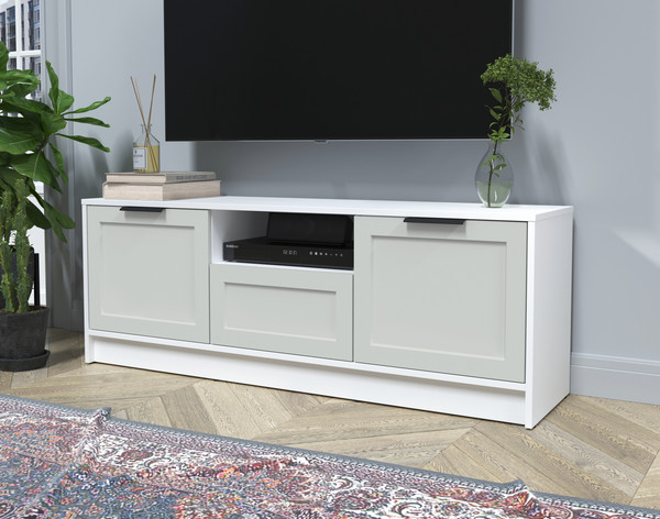 Изображение товара Тумба Интерлиния ТВ Концепт Тренд КТ-ТВ3-50 (белый платинум/грей)