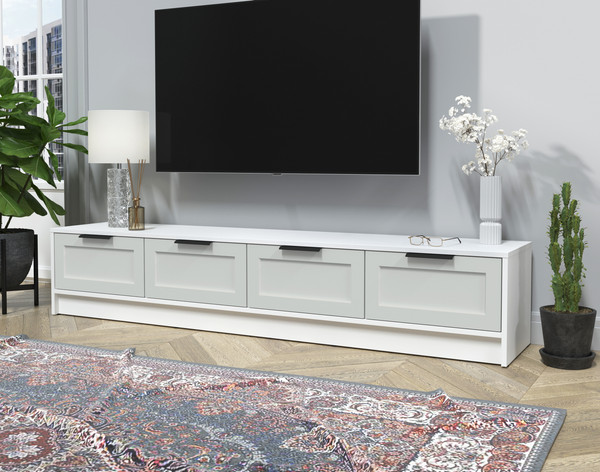 Изображение товара Тумба Интерлиния ТВ Концепт Тренд КТ-ТВ4-35 (белый платинум/грей)