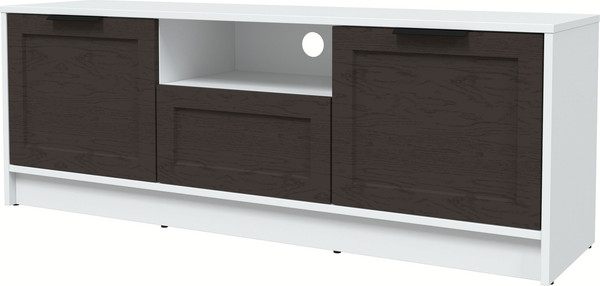 Изображение товара Тумба Интерлиния ТВ Концепт Тренд КТ-ТВ3-50 (белый платинум/дуб английский)