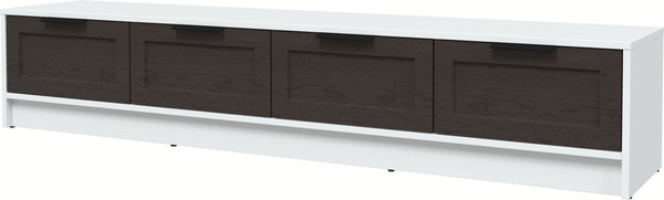 Изображение товара Тумба Интерлиния ТВ Концепт Тренд КТ-ТВ4-35 (белый платинум/дуб английский)