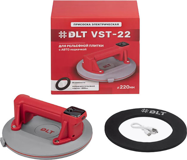 Изображение товара Стеклодомкрат DLT VST-22 для рельефной плитки с авто подкачкой / 2991
