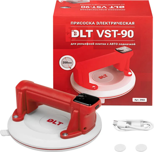 Изображение товара Стеклодомкрат DLT VST-90 для рельефной плитки с авто подкачкой / 2983