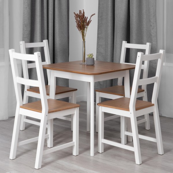 Изображение товара Обеденный стол Tetchair Sonata Lux 75x75x75 (антик/белый)