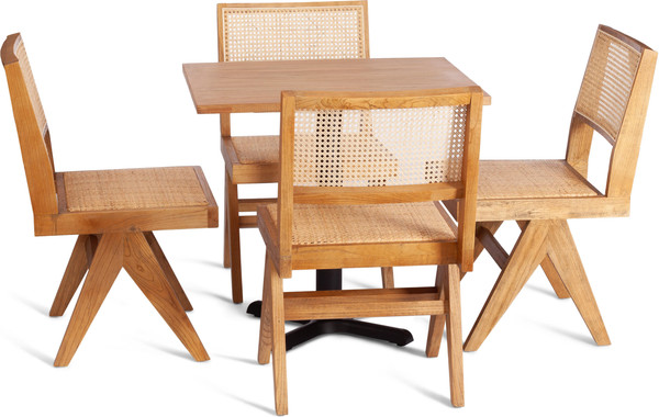 Изображение товара Стул Tetchair Loki дерево вяз/ротанг 51x44x86 (груша №3)