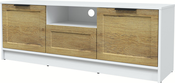 Изображение товара Тумба Интерлиния ТВ Концепт Тренд КТ-ТВ3-50 (белый платинум/дуб вотан)