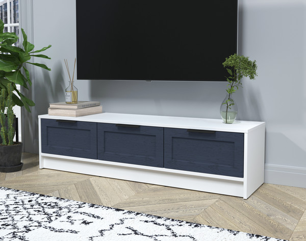 Изображение товара Тумба Интерлиния ТВ Концепт Тренд КТ-ТВ3-35 (белый платинум/дуб королевский)