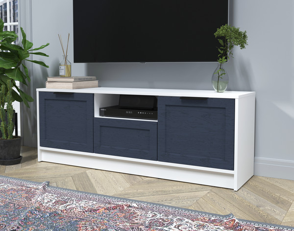 Изображение товара Тумба Интерлиния ТВ Концепт Тренд КТ-ТВ3-50 (белый платинум/дуб королевский)