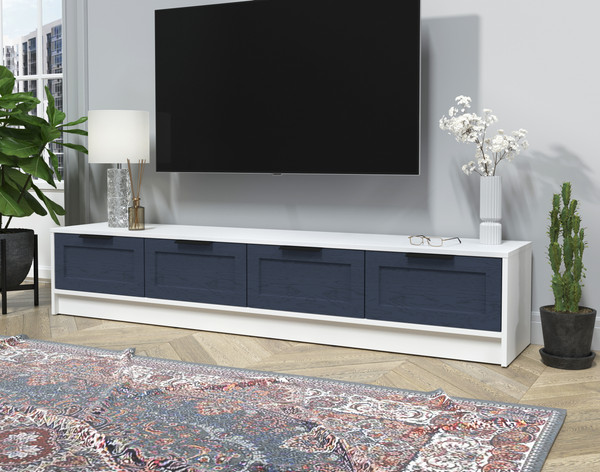 Изображение товара Тумба Интерлиния ТВ Концепт Тренд КТ-ТВ4-35 (белый платинум/дуб королевский)