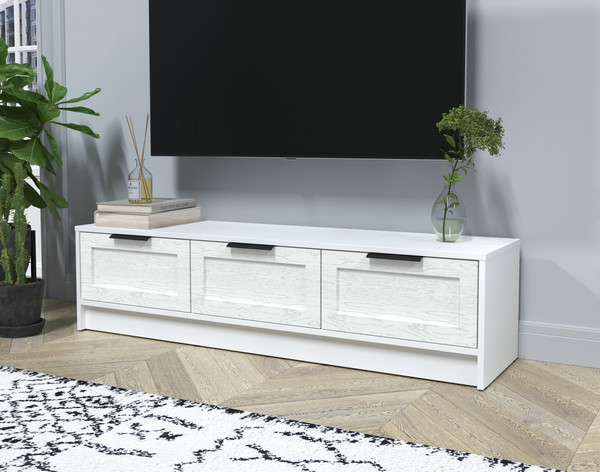 Изображение товара Тумба Интерлиния ТВ Концепт Тренд КТ-ТВ3-35 (белый платинум/дуб полярный)