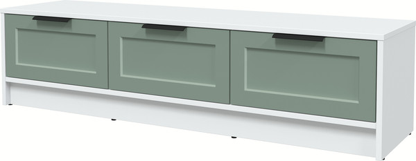 Изображение товара Тумба Интерлиния ТВ Концепт Тренд КТ-ТВ3-35 (белый платинум/мята)