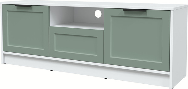 Изображение товара Тумба Интерлиния ТВ Концепт Тренд КТ-ТВ3-50 (белый платинум/мята)