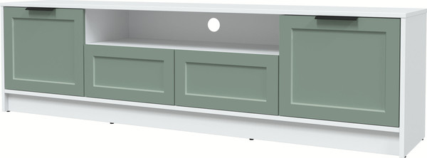 Изображение товара Тумба Интерлиния ТВ Концепт Тренд КТ-ТВ4-50 (белый платинум/мята)