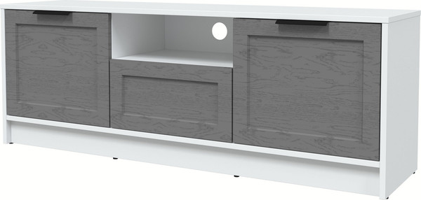 Изображение товара Тумба Интерлиния ТВ Концепт Тренд КТ-ТВ3-50 (белый платинум/дуб серый)