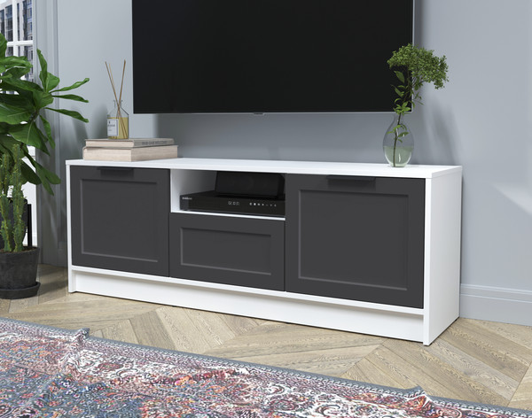 Изображение товара Тумба Интерлиния ТВ Концепт Тренд КТ-ТВ3-50 (белый платинум/пепел)