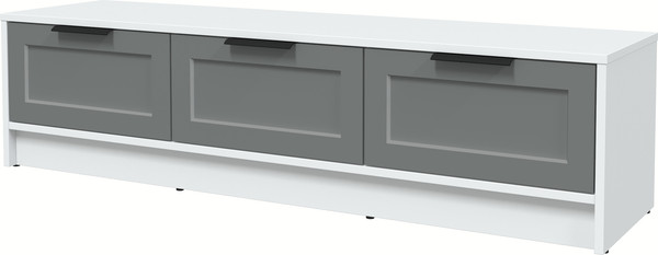 Изображение товара Тумба Интерлиния ТВ Концепт Тренд КТ-ТВ3-35 (белый платинум/серый)