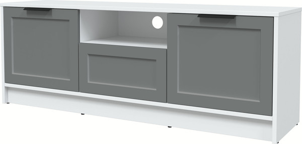 Изображение товара Тумба Интерлиния ТВ Концепт Тренд КТ-ТВ3-50 (белый платинум/серый)