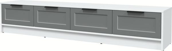 Изображение товара Тумба Интерлиния ТВ Концепт Тренд КТ-ТВ4-35 (белый платинум/серый)