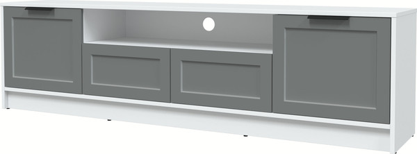 Изображение товара Тумба Интерлиния ТВ Концепт Тренд КТ-ТВ4-50 (белый платинум/серый)