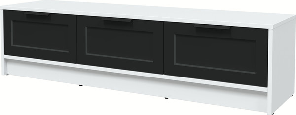 Изображение товара Тумба Интерлиния ТВ Концепт Тренд КТ-ТВ3-35 (белый платинум/черный)