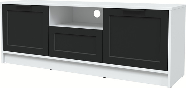 Изображение товара Тумба Интерлиния ТВ Концепт Тренд КТ-ТВ3-50 (белый платинум/черный)