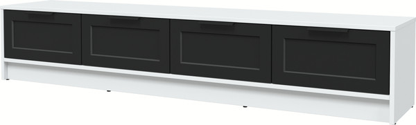 Изображение товара Тумба Интерлиния ТВ Концепт Тренд КТ-ТВ4-35 (белый платинум/черный)