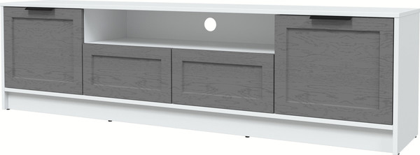 Изображение товара Тумба Интерлиния ТВ Концепт Тренд КТ-ТВ4-50 (белый платинум/дуб серый)