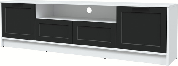 Изображение товара Тумба Интерлиния ТВ Концепт Тренд КТ-ТВ4-50 (белый платинум/черный)