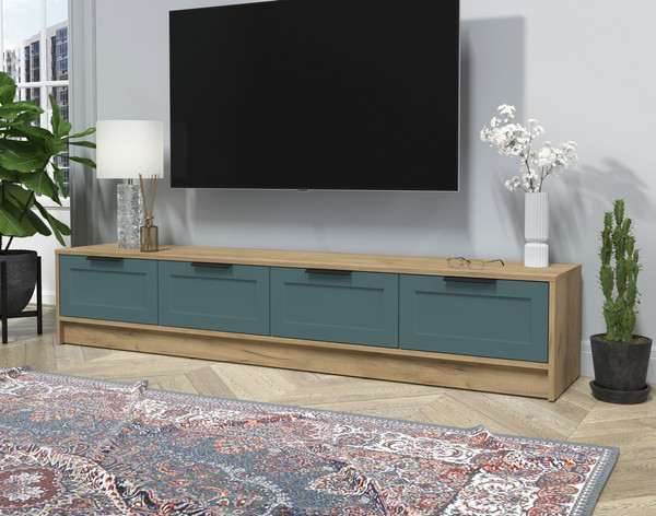 Изображение товара Тумба Интерлиния ТВ Концепт Тренд КТ-ТВ4-35 (дуб золотой/верде)