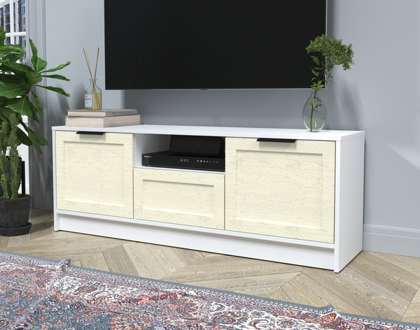 Изображение товара Тумба Интерлиния ТВ Концепт Тренд КТ-ТВ3-50 (белый платинум/дуб снежный)