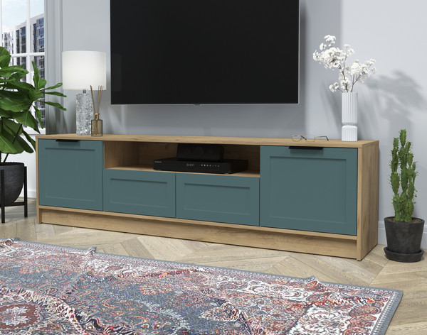 Изображение товара Тумба Интерлиния ТВ Концепт Тренд КТ-ТВ4-50 (дуб золотой/верде)