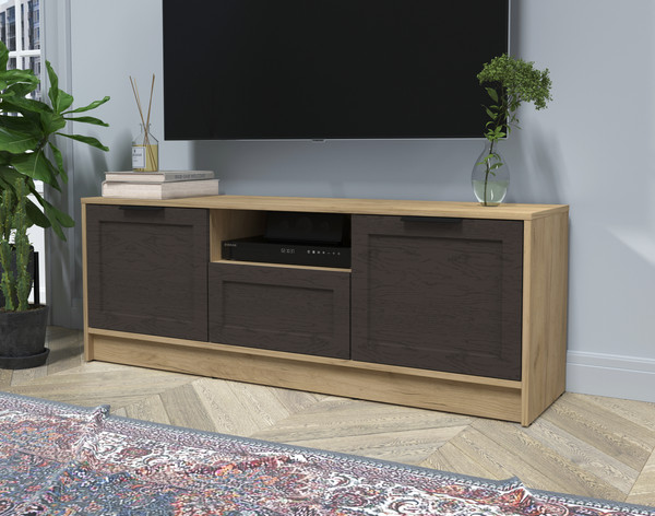 Изображение товара Тумба Интерлиния ТВ Концепт Тренд КТ-ТВ3-50 (дуб золотой/дуб английский)