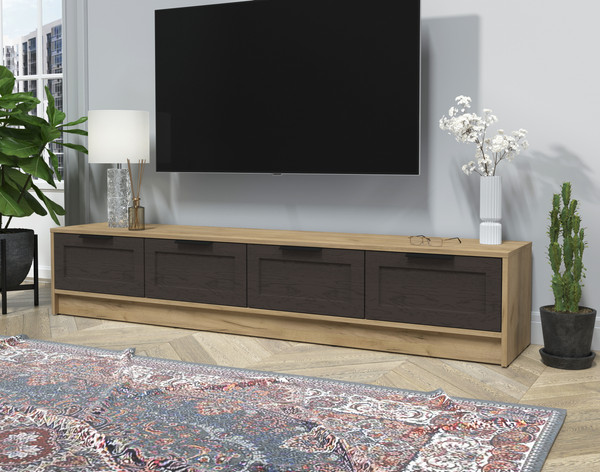 Изображение товара Тумба Интерлиния ТВ Концепт Тренд КТ-ТВ4-35 (дуб золотой/дуб английский)