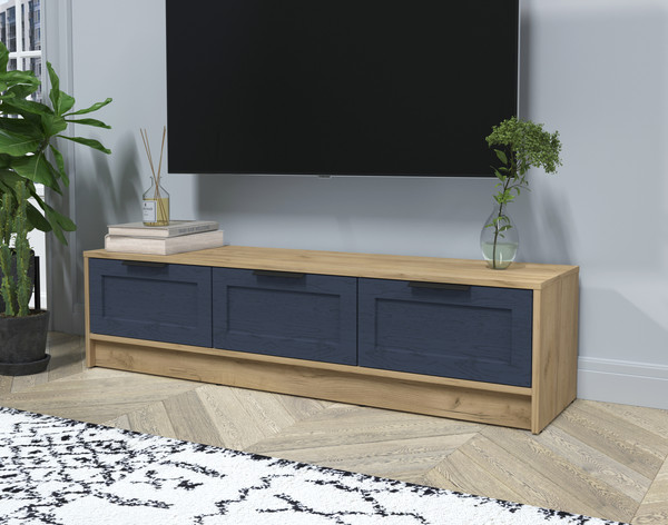 Изображение товара Тумба Интерлиния ТВ Концепт Тренд КТ-ТВ3-35 (дуб золотой/дуб королевский)