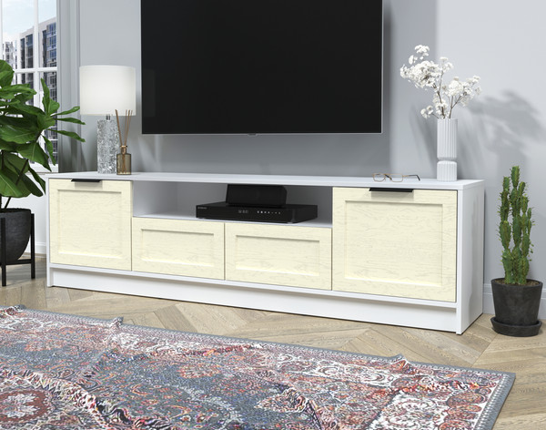 Изображение товара Тумба Интерлиния ТВ Концепт Тренд КТ-ТВ4-50 (белый платинум/дуб снежный)