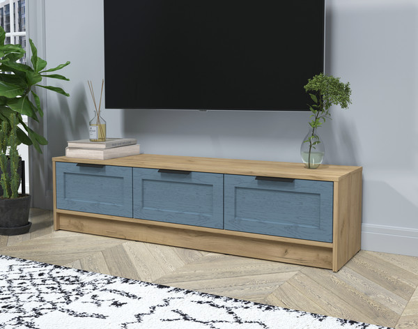 Изображение товара Тумба Интерлиния ТВ Концепт Тренд КТ-ТВ3-35 (дуб золотой/дуб лазурный)