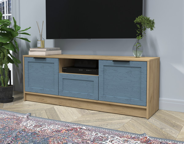 Изображение товара Тумба Интерлиния ТВ Концепт Тренд КТ-ТВ3-50 (дуб золотой/дуб лазурный)