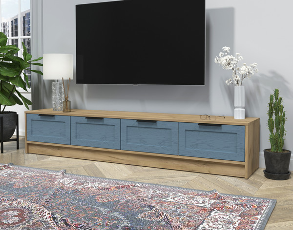 Изображение товара Тумба Интерлиния ТВ Концепт Тренд КТ-ТВ4-35 (дуб золотой/дуб лазурный)