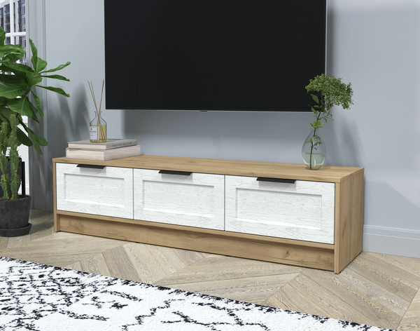 Изображение товара Тумба Интерлиния ТВ Концепт Тренд КТ-ТВ3-35 (дуб золотой/дуб полярный)