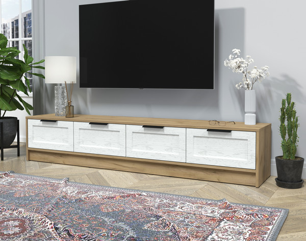 Изображение товара Тумба Интерлиния ТВ Концепт Тренд КТ-ТВ4-35 (дуб золотой/дуб полярный)