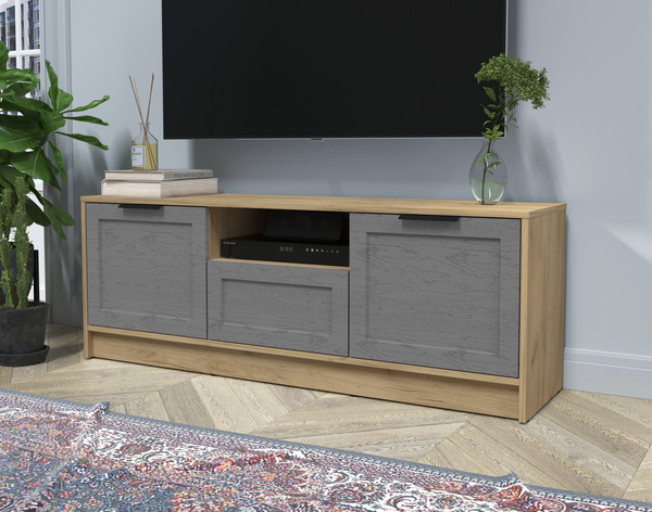 Изображение товара Тумба Интерлиния ТВ Концепт Тренд КТ-ТВ3-50 (дуб золотой/дуб серый)