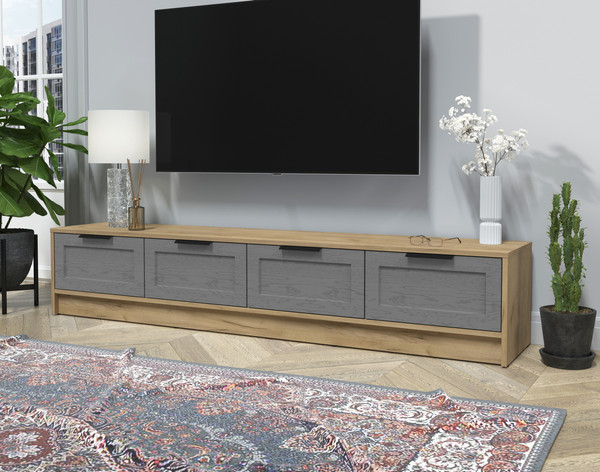 Изображение товара Тумба Интерлиния ТВ Концепт Тренд КТ-ТВ4-35 (дуб золотой/дуб серый)