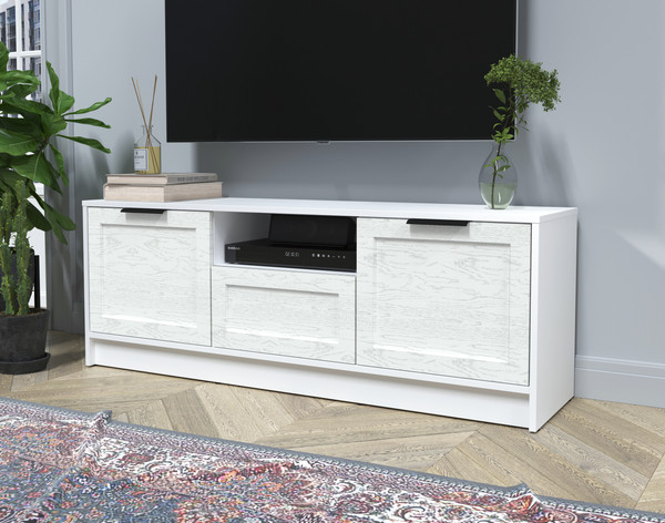 Изображение товара Тумба Интерлиния ТВ Концепт Тренд КТ-ТВ3-50 (белый платинум/дуб полярный)