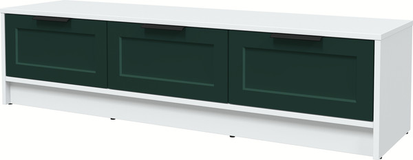 Изображение товара Тумба Интерлиния ТВ Концепт Тренд КТ-ТВ3-35 (белый платинум/изумруд)