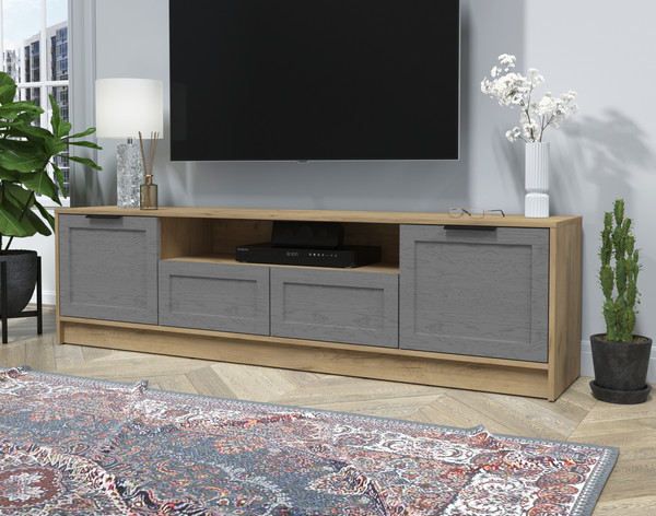 Изображение товара Тумба Интерлиния ТВ Концепт Тренд КТ-ТВ4-50 (дуб золотой/дуб серый)